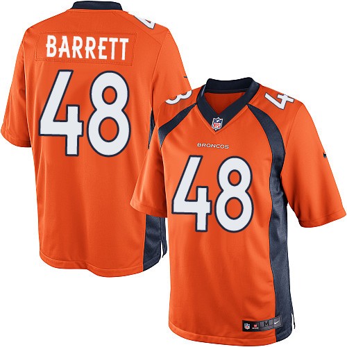 Youth Elite Shaquil Barrett Nike Jersey Orange Home - #48 NFL Denver Broncos